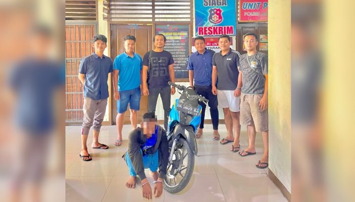 Nekat Gondol Motor di Teras Rumah Warga, AS Diringkus Polisi