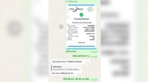 Hasil chat antara BJR dan PT AM